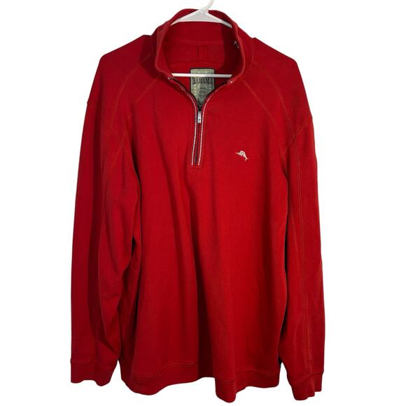 Tommy Bahama Other - Tommy Bahama San Francisco 49ers Quarter Zip Pullover Red Sweatshirt XL NFL